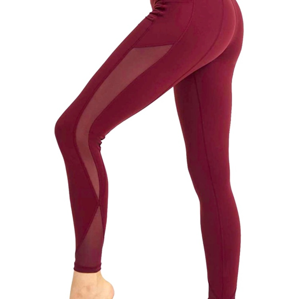 Ongasoft pocket leggings mesh red